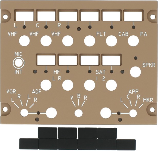 B747 Audio Control panel